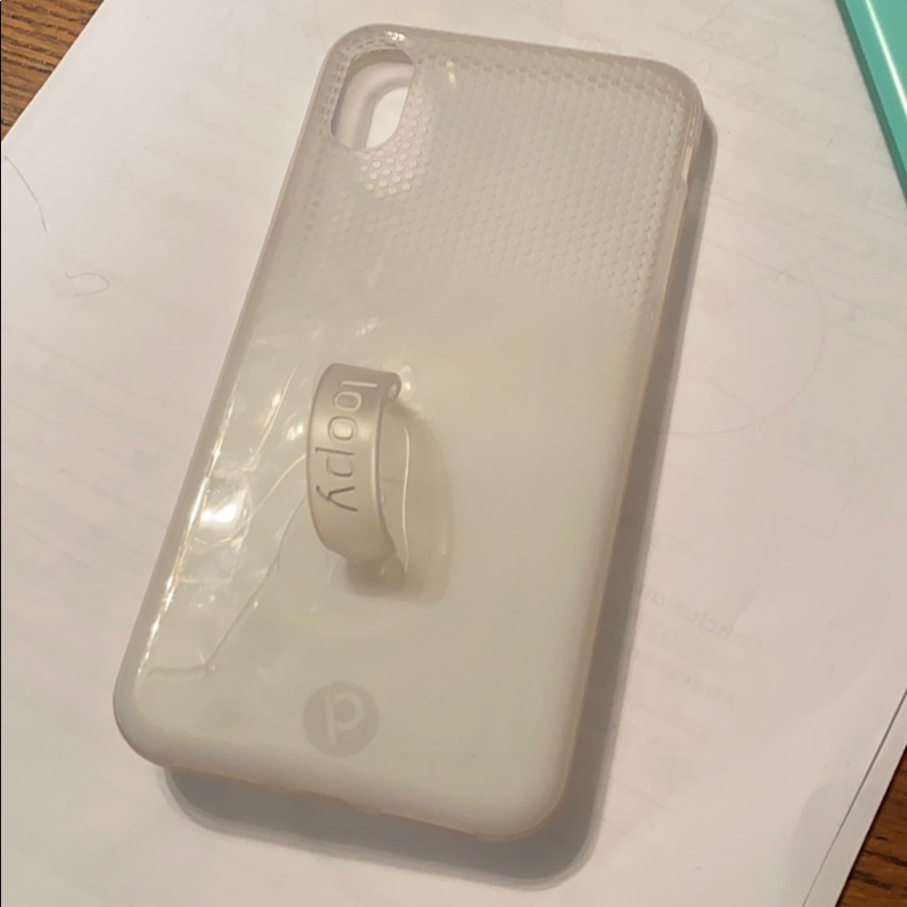 iPhone 10 max clear gradient loopy case